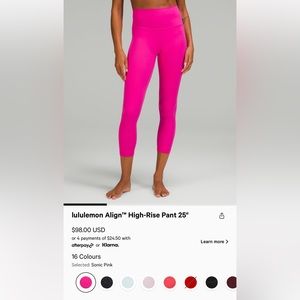 Sonic Pink Align 25”